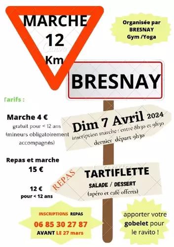 Marche 12 Km à Bresnay 