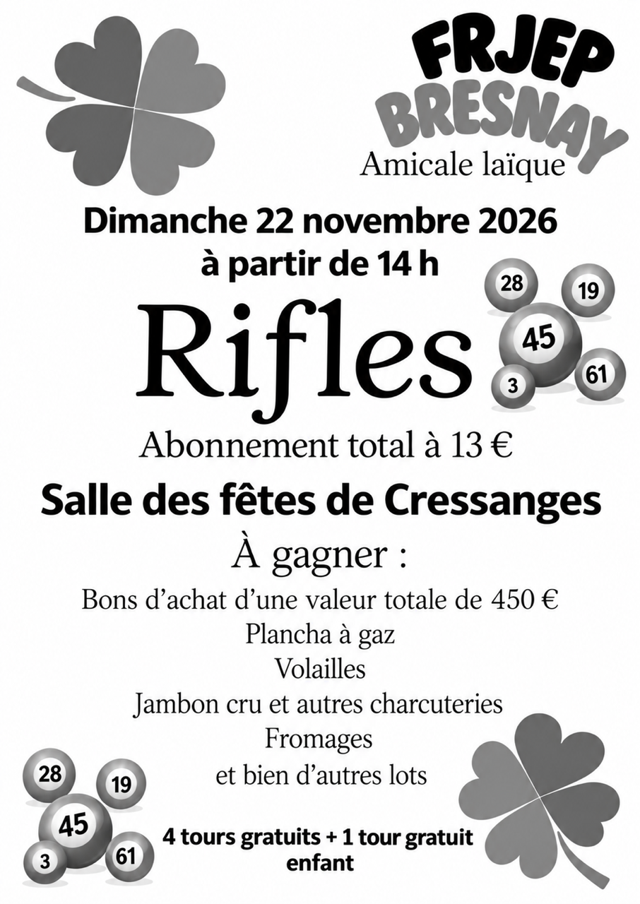 Affiche FRJEP Rifles