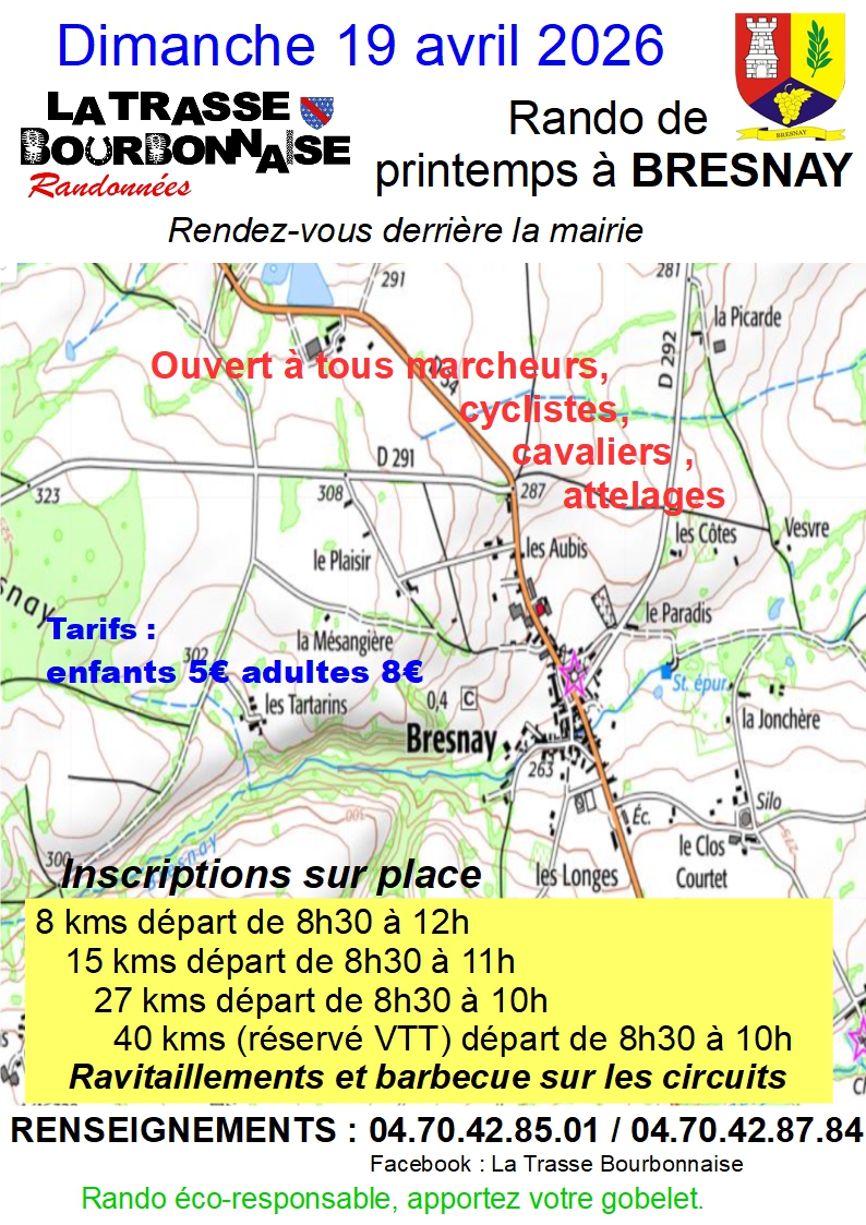 Affiche Trasse Bourbonnaise