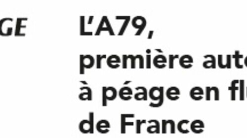 Autoroute A79 : livret explicatif