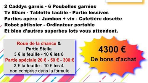 Loto du comité des fêtes, 18 et 19 février 